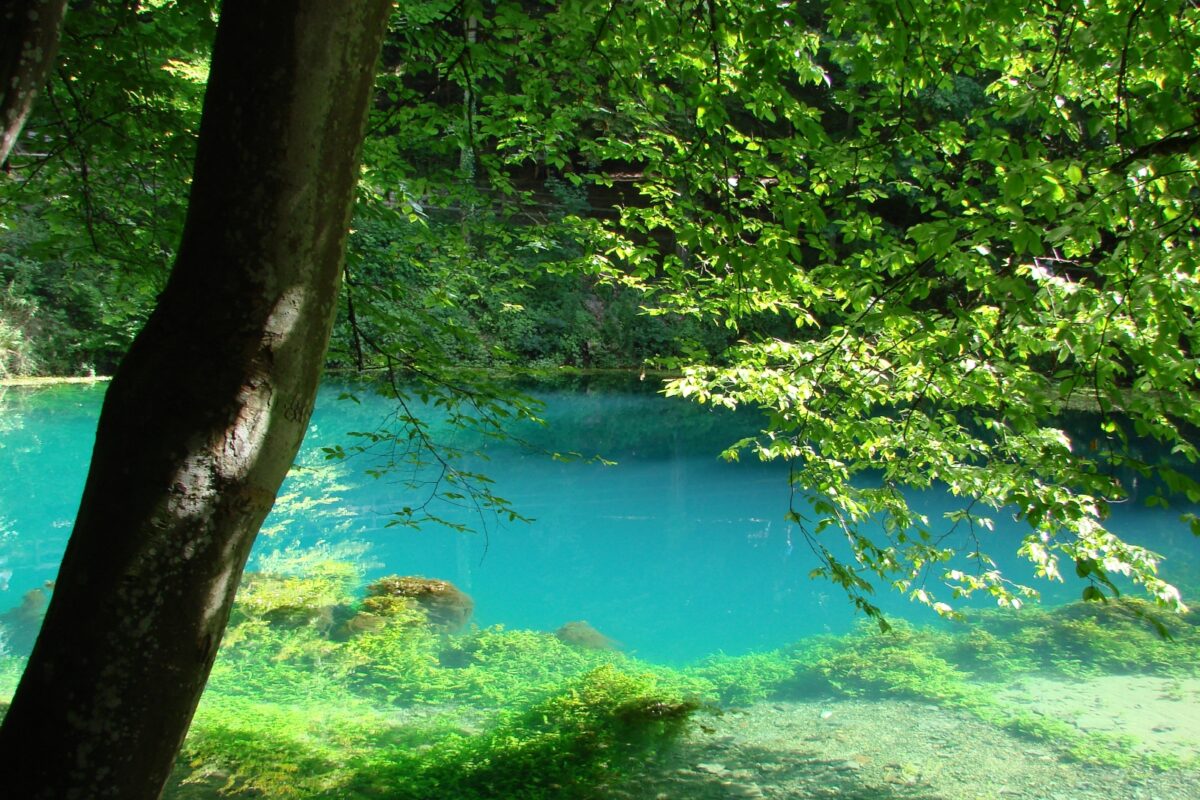 Blautopf in Blaubeuren auf der Schwäbisch Alb