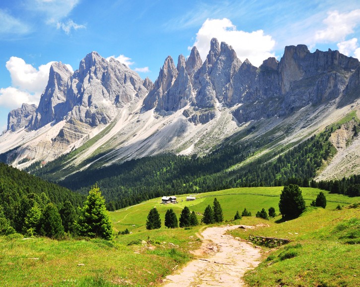 Gipfel in den Dolomiten.