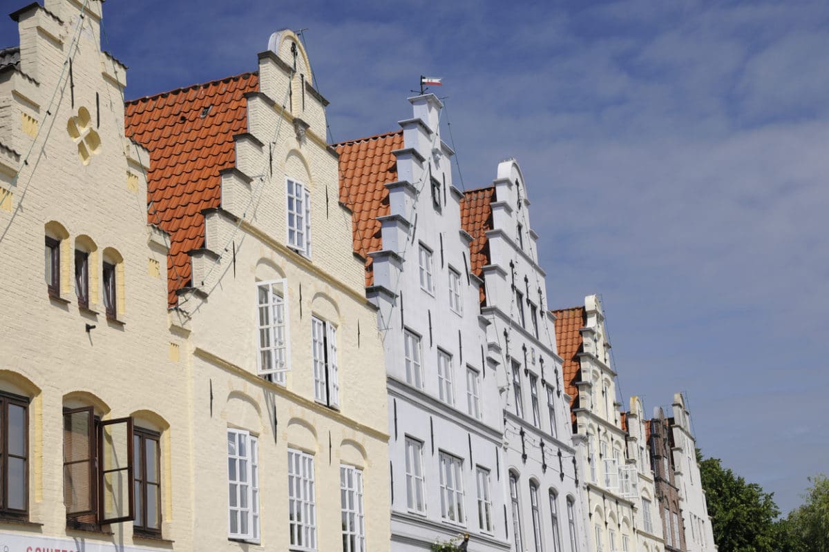 Die bekannten Giebelhäuser von Friedrichstadt