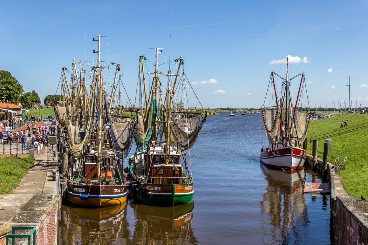 Fischerboote von Greetsiel an der Nordsee