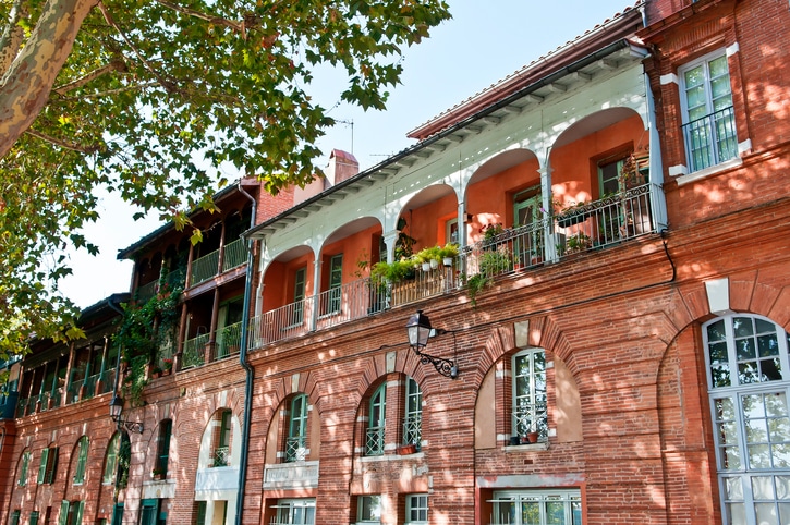 Traditionelles Wohnhaus in Toulouse.
