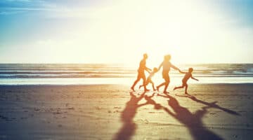 The summer sun brings family fun