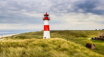 Lighthouse List Ost on the island Sylt