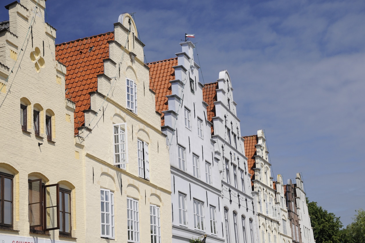Die bekannten Giebelhäuser von Friedrichstadt