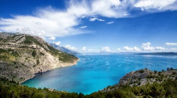 Bay Vrulja Near Brela in Dalmatia