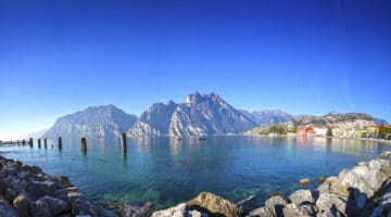 Lake Garda view from Torbole (Trentino - Italy)