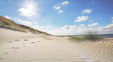 Beautiful beach by the North Sea