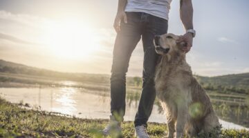 Man with dog