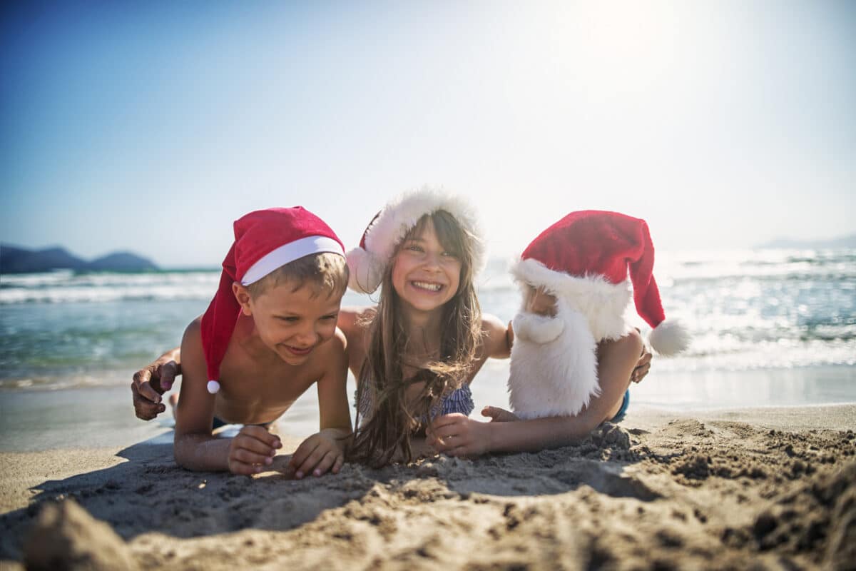 Weihnachtsurlaub am Strand