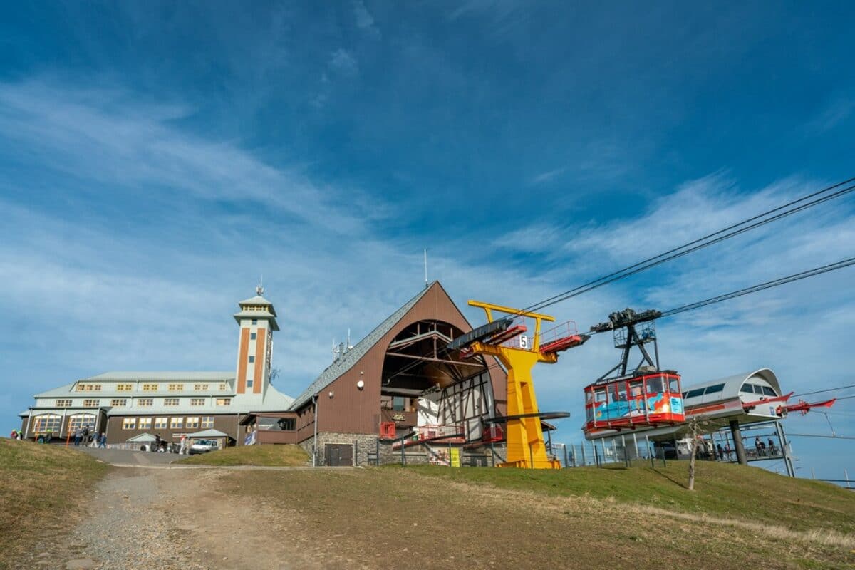 Fichtelberghaus mit Standseilbahn