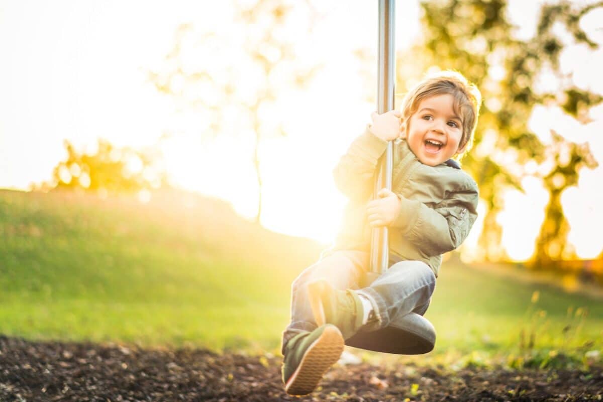 Austoben auf dem Spielplatz