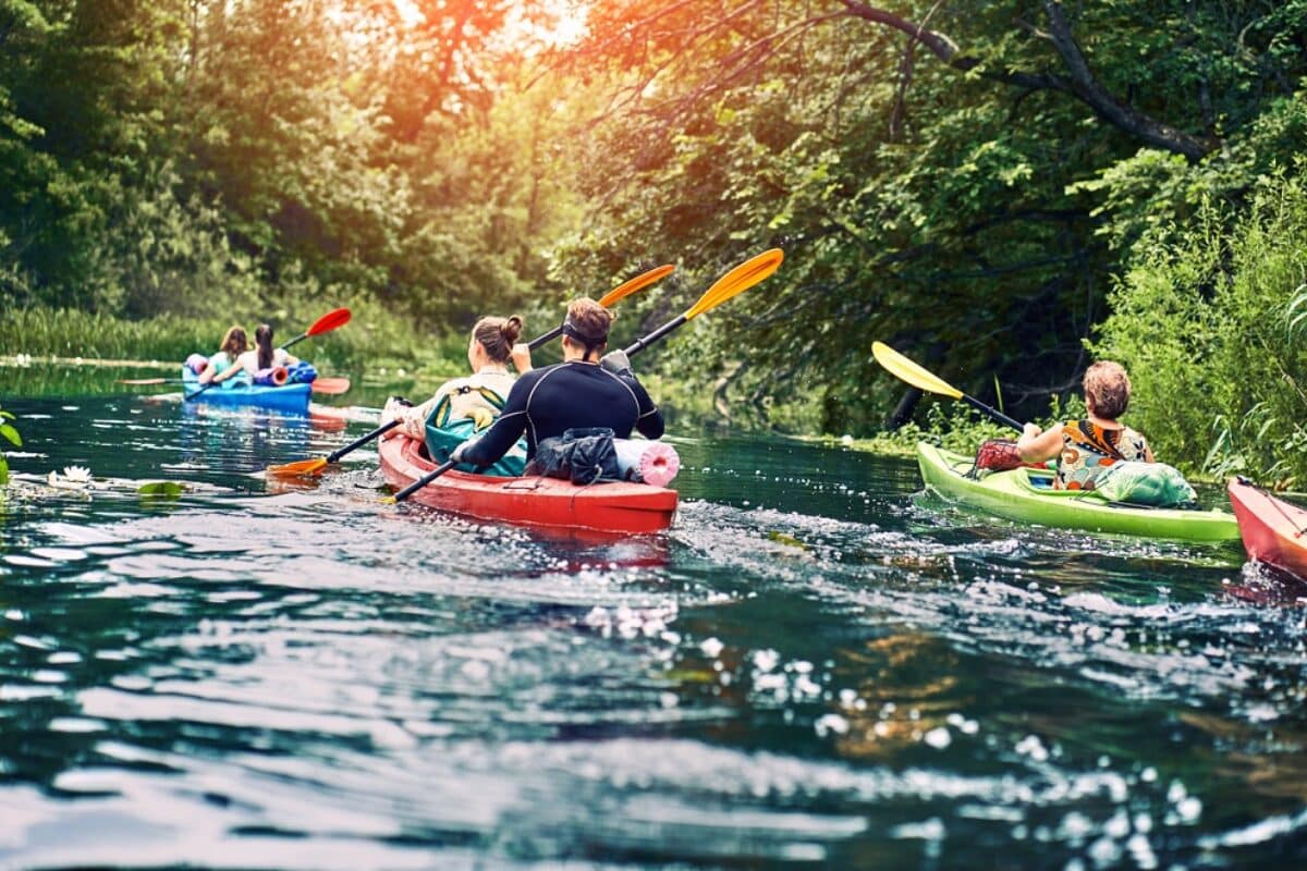 Kanutour auf der Lauer