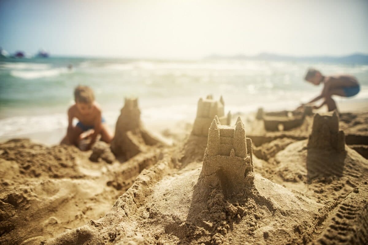 Kinder Am Strand von Bibione