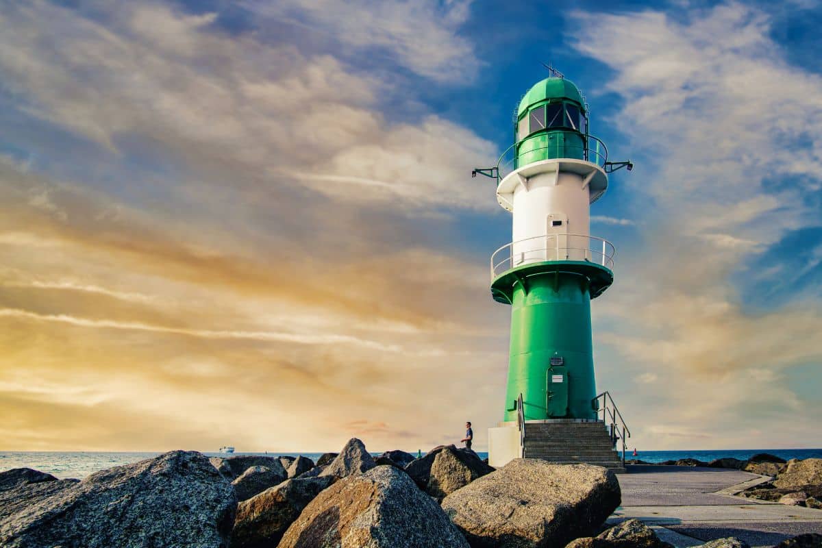 Leuchttürme der Ostsee in Warnemünde
