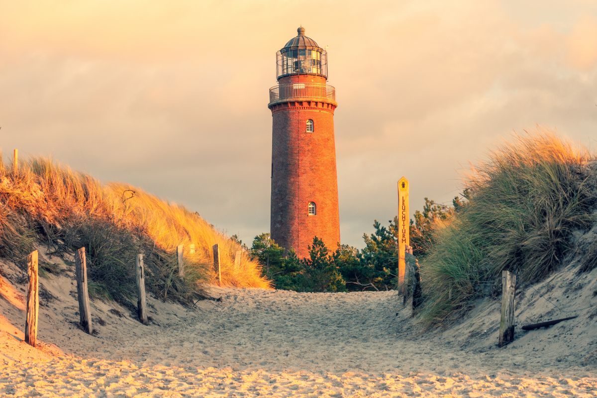 Darßer Ort, einer der Leuchttürme der Ostsee