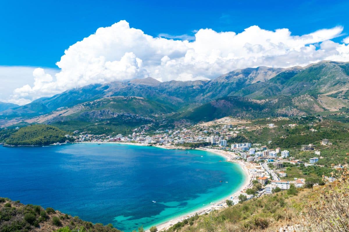 Der Himara Strand in Albanien