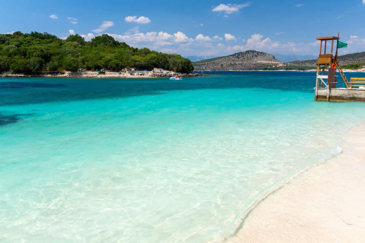 Am Albanien Strand in Ksamil