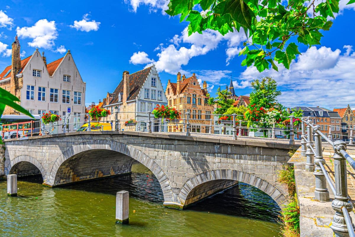 Stadtbild von Brügge in Belgien