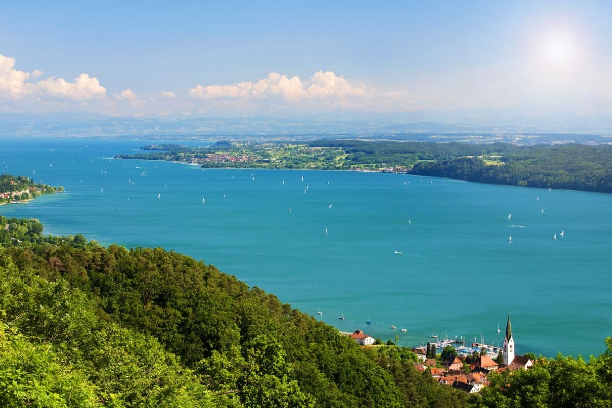 Luftaufnahme des Bodensees