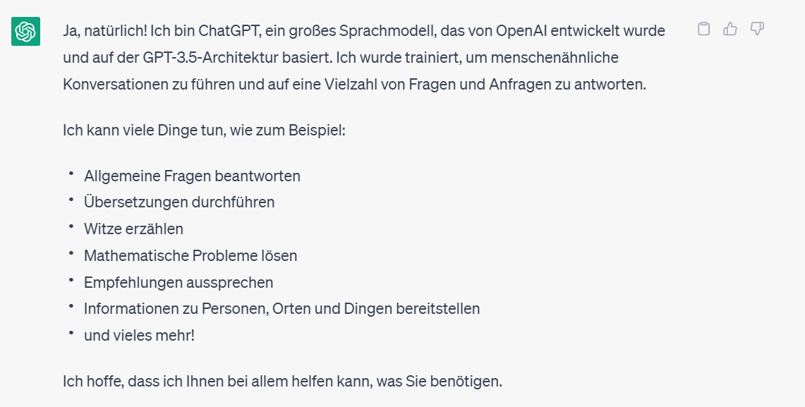 Chat GPT Texte schreiben