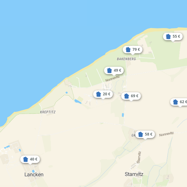 Landkarte Dranske