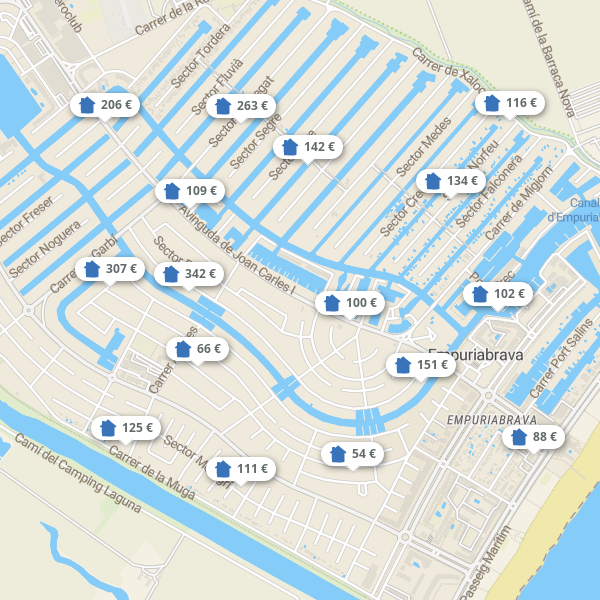 Landkarte Empuriabrava