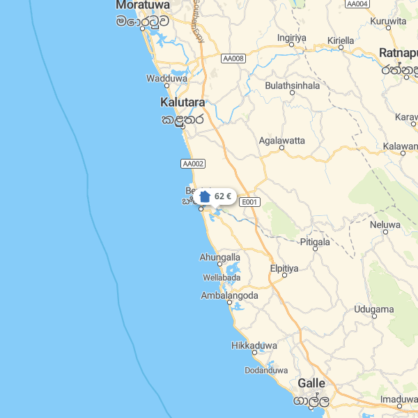 Landkarte Sri Lanka
