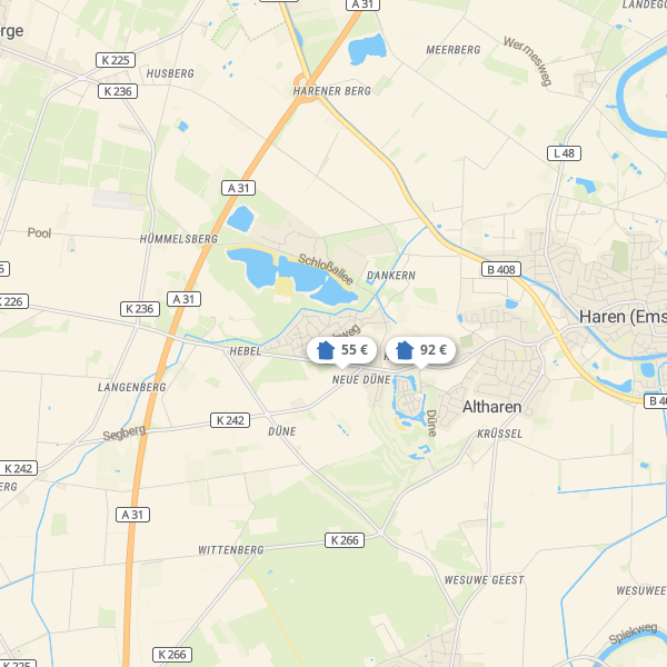 Landkarte Haren