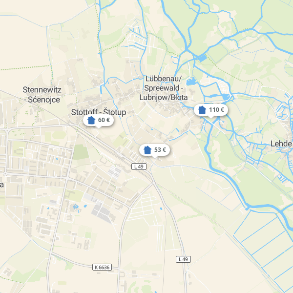 Landkarte Lübbenau