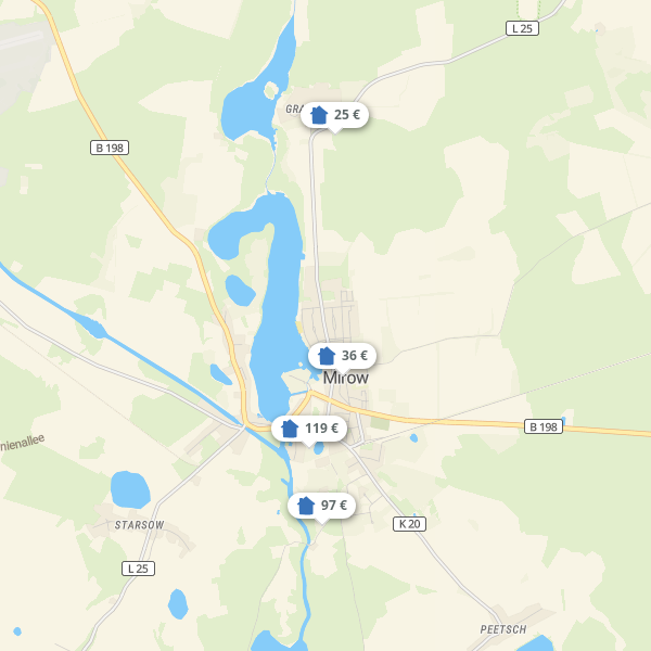 Landkarte Mirow