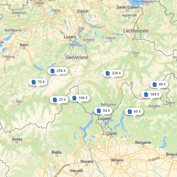 Landkarte St. Moritz