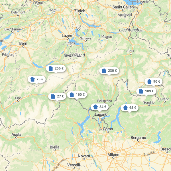 Landkarte Schweiz