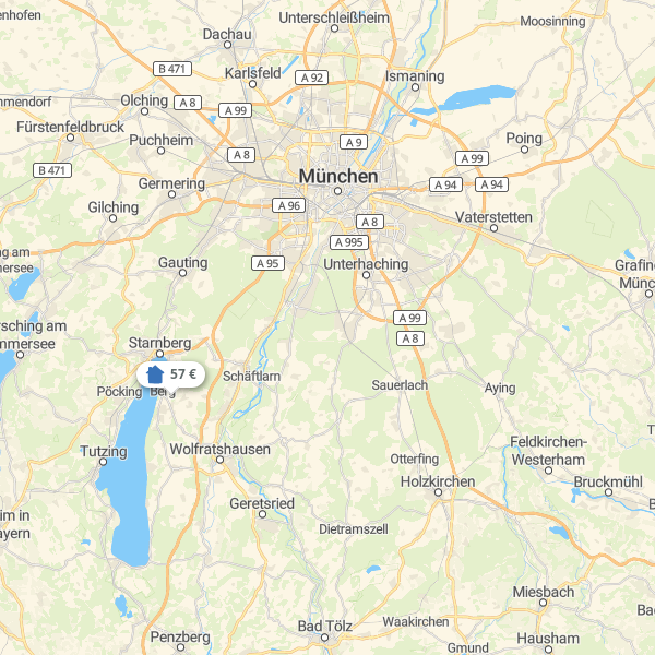 Landkarte München & Umland