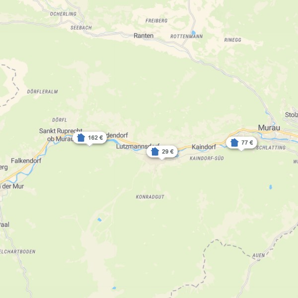 Landkarte Murau