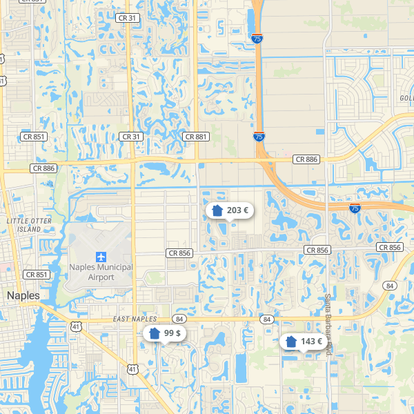 Landkarte Naples & Südwest-Florida