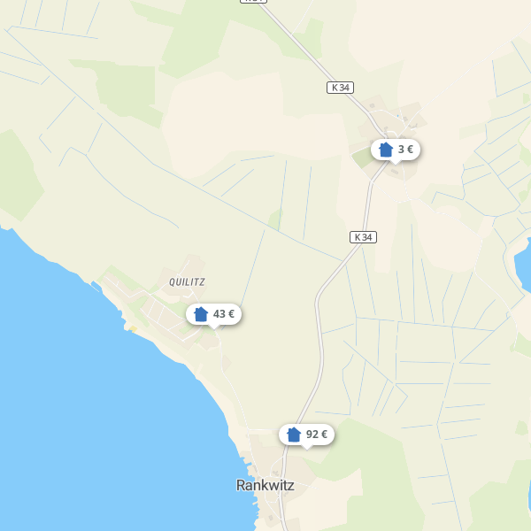 Landkarte Lieper Winkel