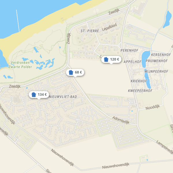 Landkarte Nieuwvliet