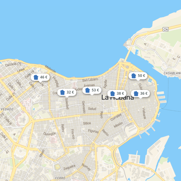 Landkarte Ciudad de la Habana