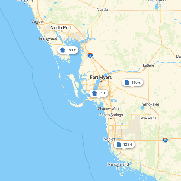 Landkarte Florida