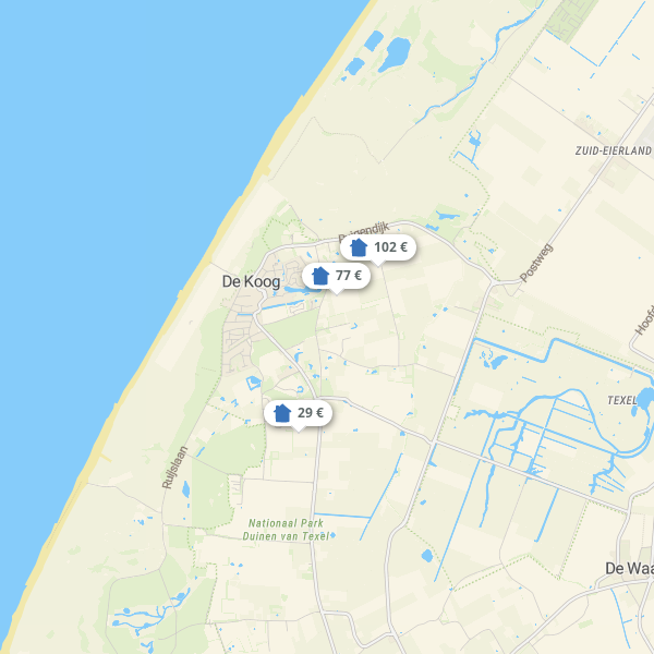 Kaart Texel