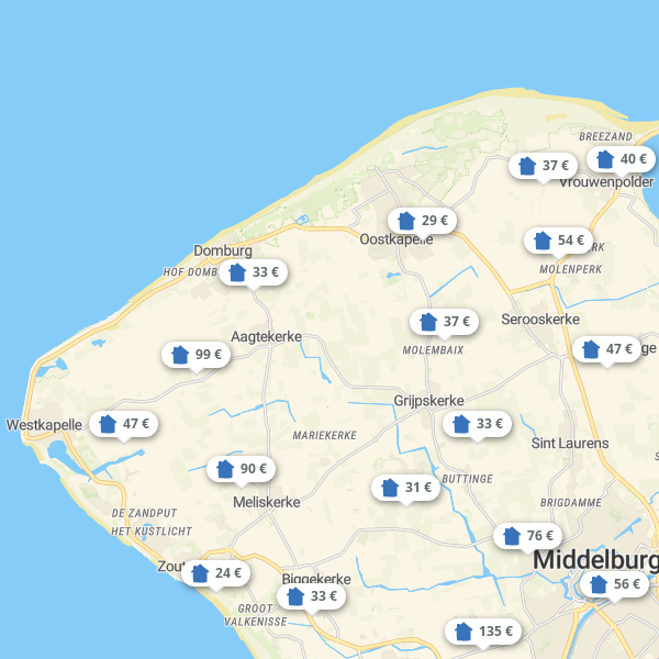 Landkarte Walcheren