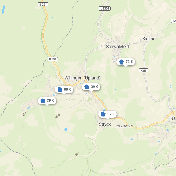 Landkarte Willingen