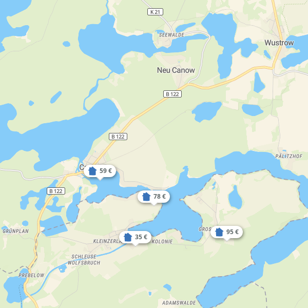 Landkarte Wustrow