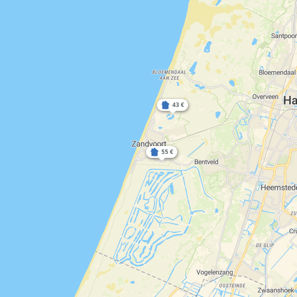 Landkarte Zandvoort