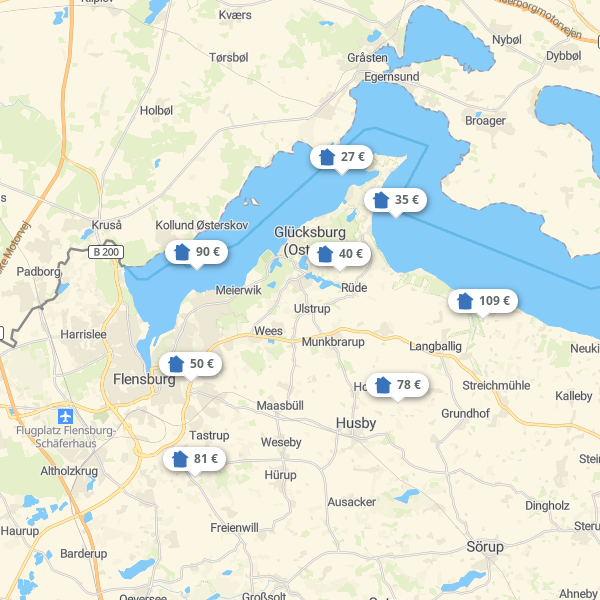 Landkarte Flensburger Förde
