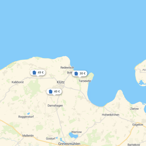 Landkarte Nordwestmecklenburg