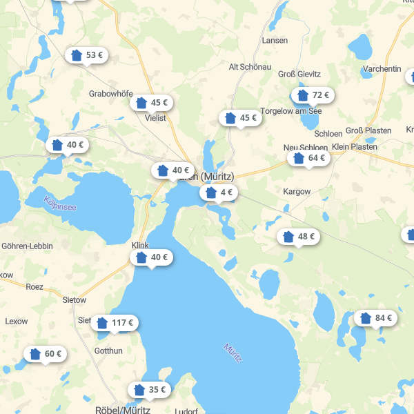 Landkarte Müritz