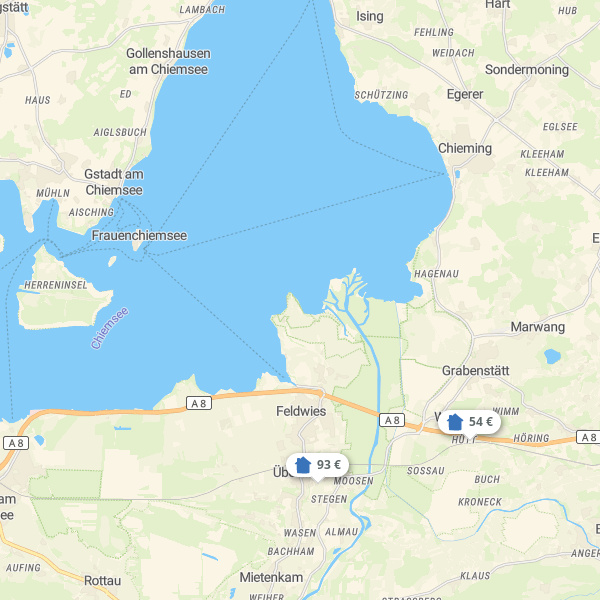 Landkarte Chiemsee