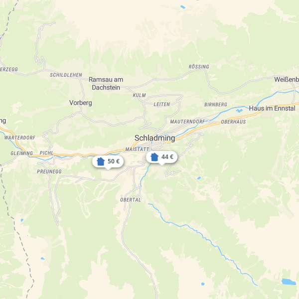Landkarte Schladming-Dachstein