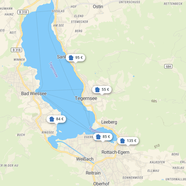 Landkarte Tegernsee-Schliersee